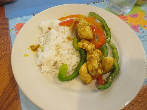 Illustrative Chicken curry photograph