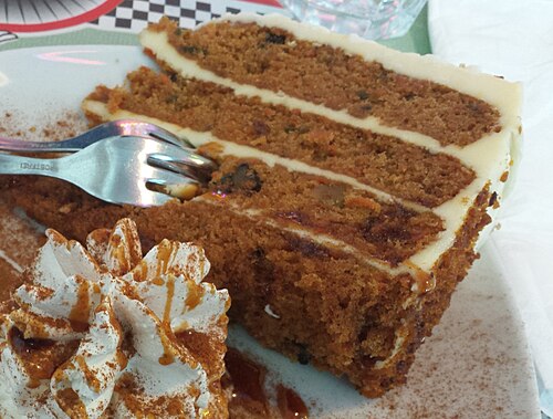Illustrative Carrot cake photograph