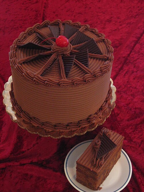 Illustrative Chocolate cake photograph