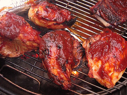 Illustrative Barbecue chicken photograph