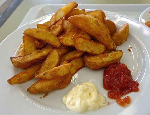 Illustrative Potato wedges photograph