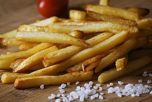 Illustrative French fries photograph
