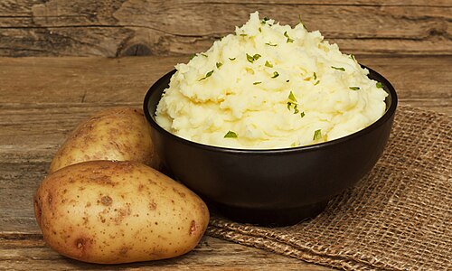 Illustrative Mashed potato photograph