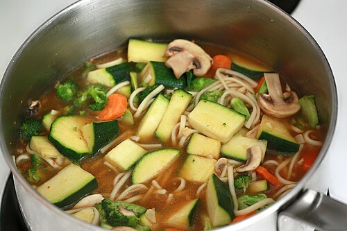 Illustrative Vegetable soup photograph